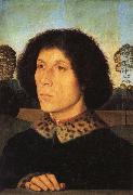 Portrait of a Man in a Landscap Hans Memling